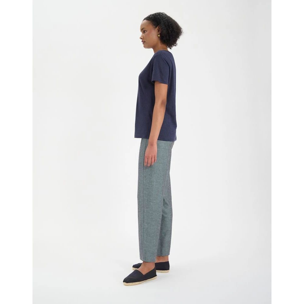 Ines De La Fressange Paris Zonnig linnen T-shirt Blue Dames