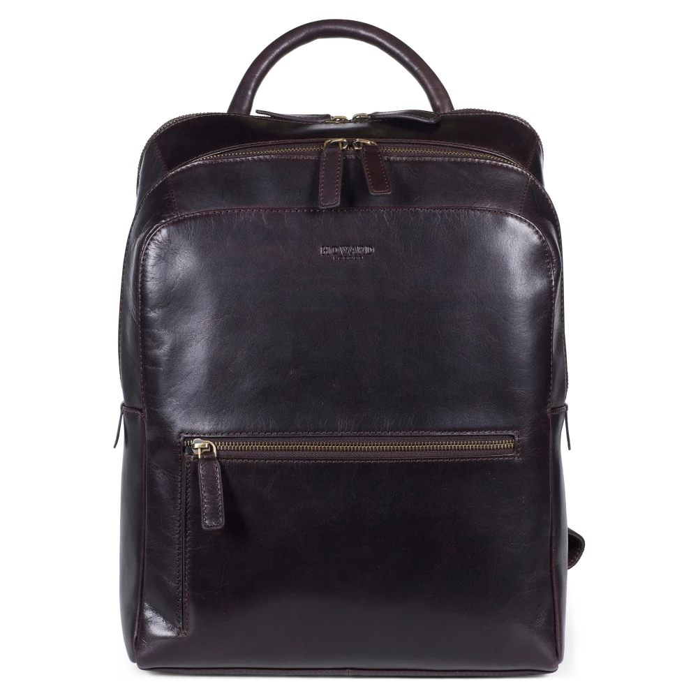 Howard London Men's Brown Backpacks, One Size, Byron Backpack