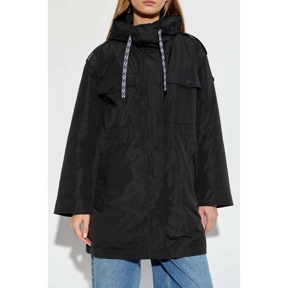 Michael Kors Parka met capuchon Black Dames