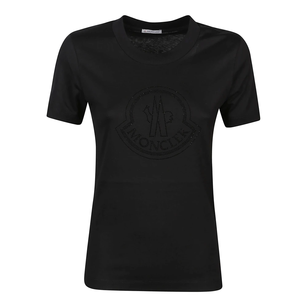 Moncler - Tops > T-Shirts - Black - Moncler - Modalova