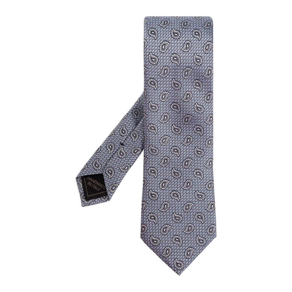 Brioni Zijden stropdas Gray Heren