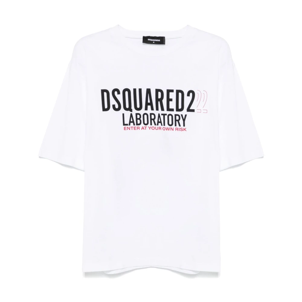 Dsquared2 Men's White T-Shirts,, Stylish Shirts Large