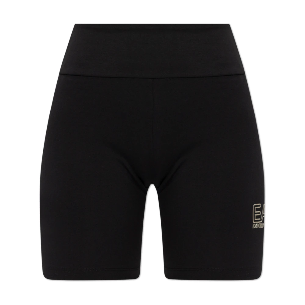 Emporio Armani EA7 Korte leggings uit de collectie Black Dames