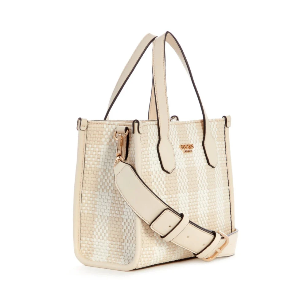 Guess Silvana 2 Compartiment Tote Tas White Dames