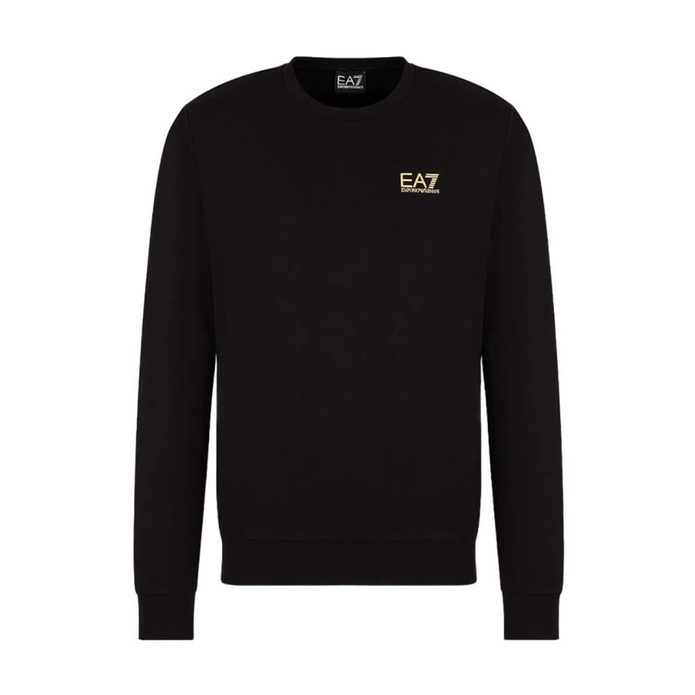 Emporio Armani EA7 Stretchy Crewneck Sweatshirt Black Heren