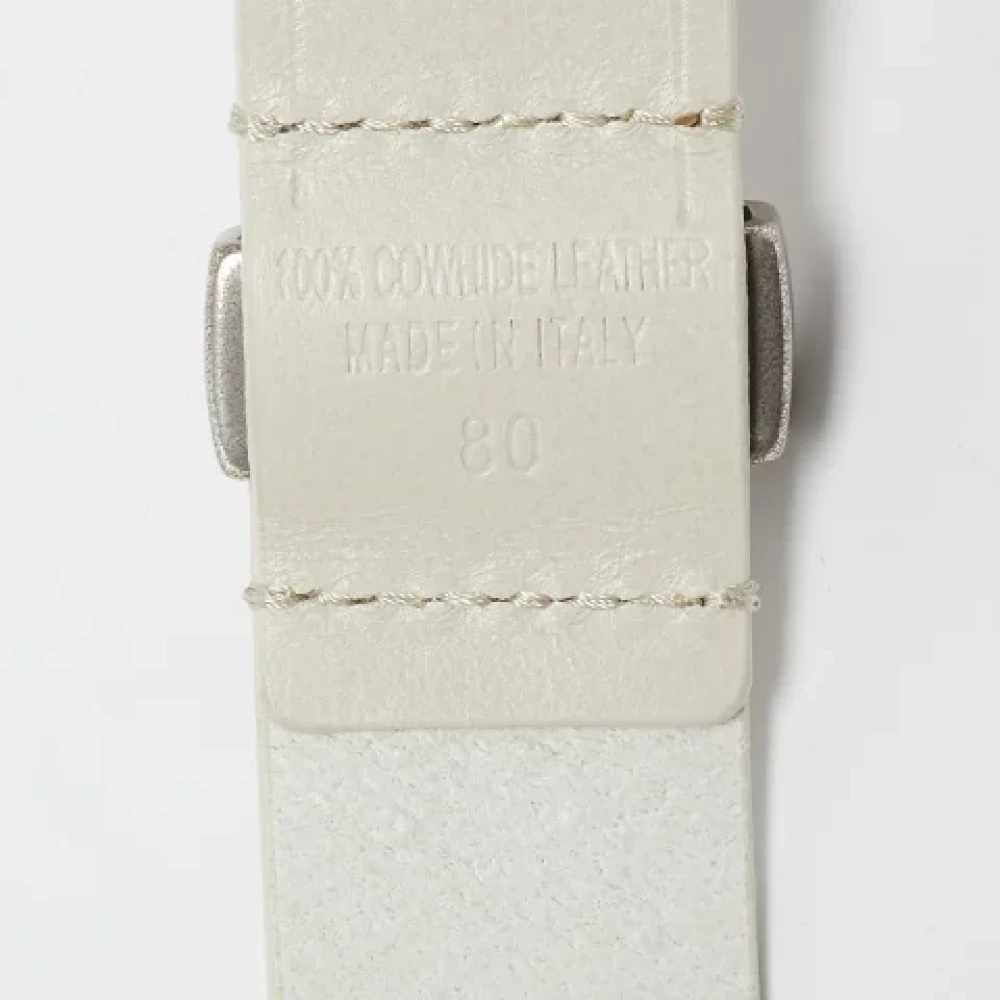 Isabel Marant Pre-owned Leather belts White Dames