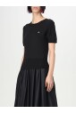 haut-noir-en-tricot-a-manches-courtes