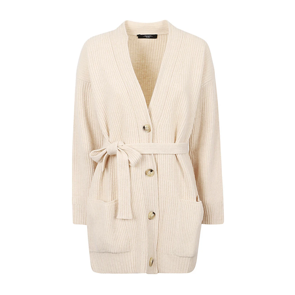 Max Mara Weekend Beige Wolmix Cashmere Cardigan Beige Dames