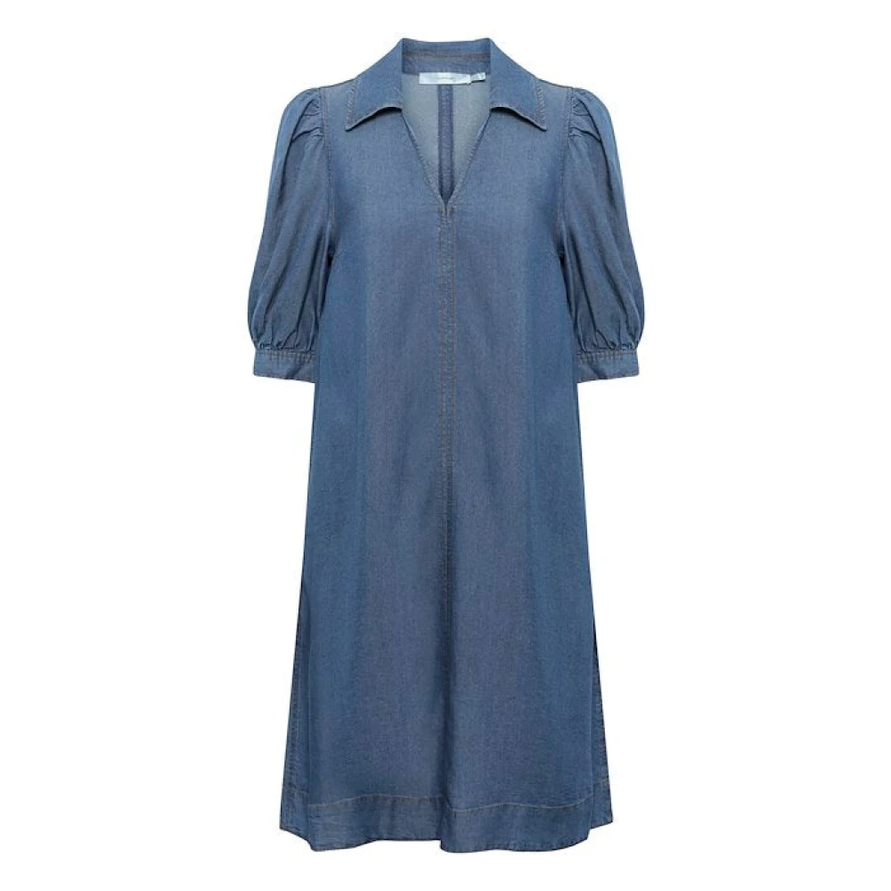 Inwear Women's Blue Lyocell Dress For Extra Large