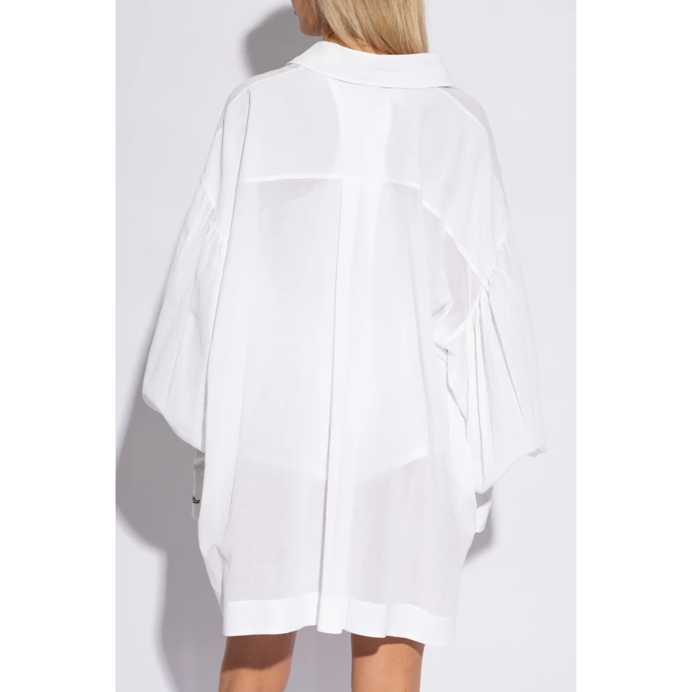 The Attico Join Us At The Beach collectie relaxed-fit shirt White Dames