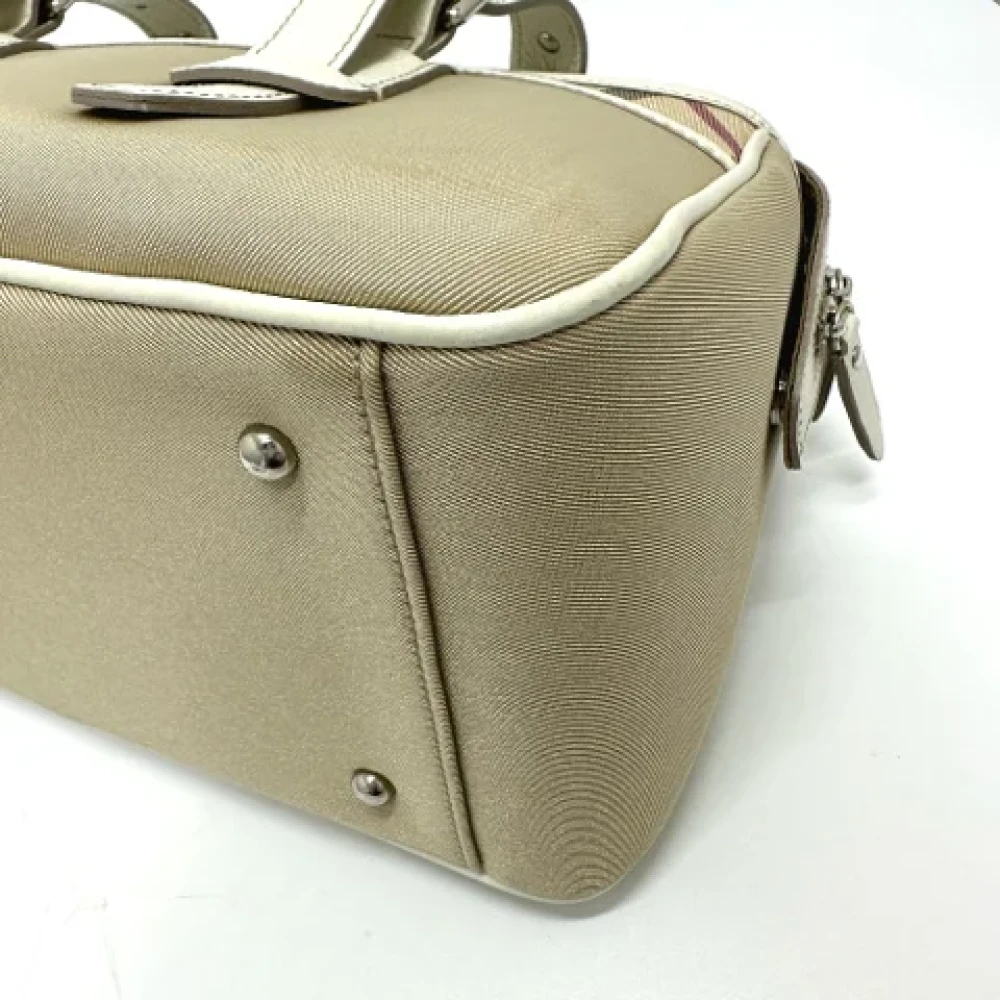 Burberry Vintage Pre-owned Fabric handbags Beige Dames