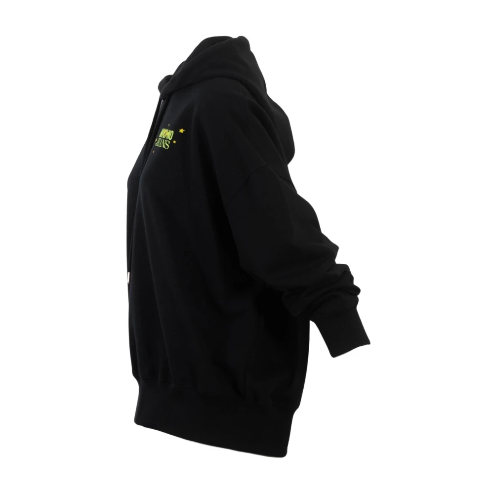 Moschino Hoodie met Grafische Print Black Dames