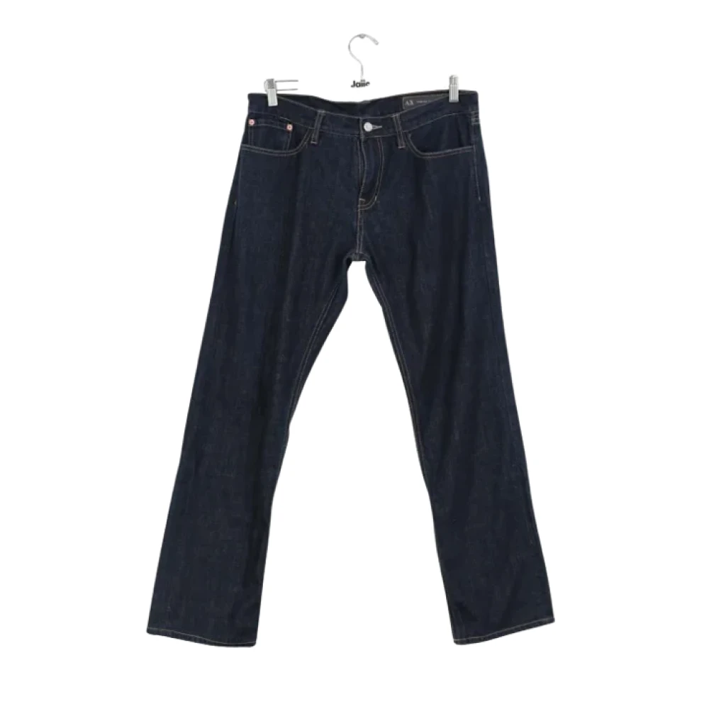 Armani Pre-owned Cotton jeans Blue Heren