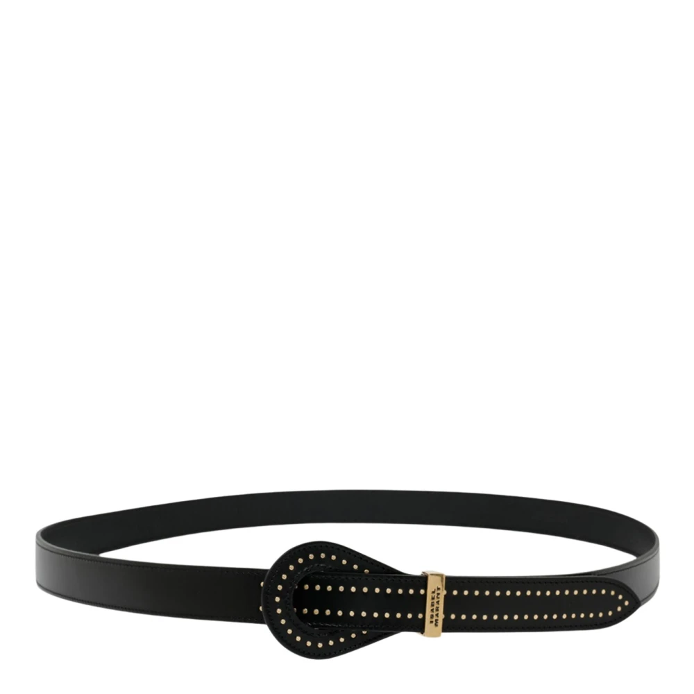 Isabel marant Zwarte Brindi Leren Riem Black Dames