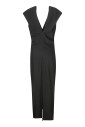 v-neck-long-dress-with-invisible-zip
