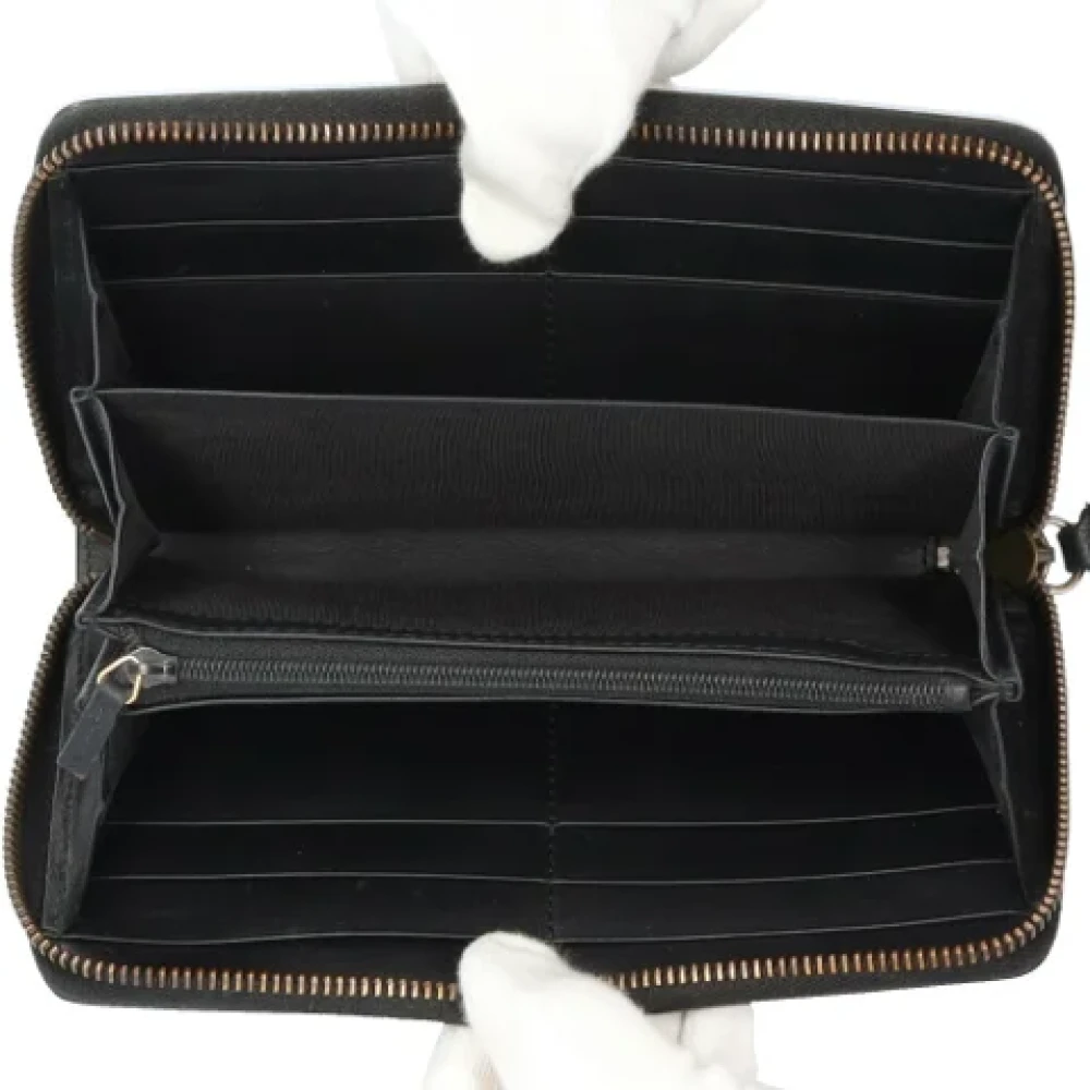 Gucci Vintage Pre-owned Leather wallets Black Heren