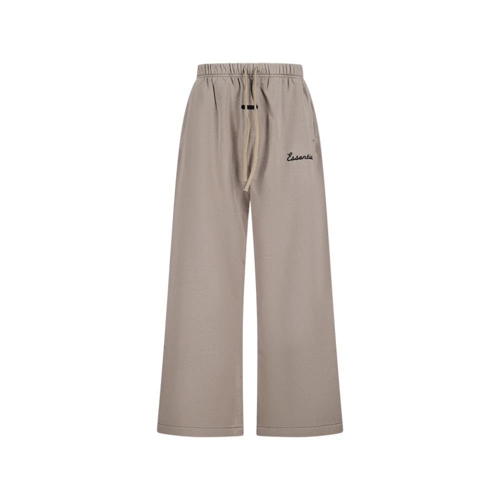 Fear Of God Men's Beige Wide Trousers, L, Training Classic Fit Flare Sweatpant