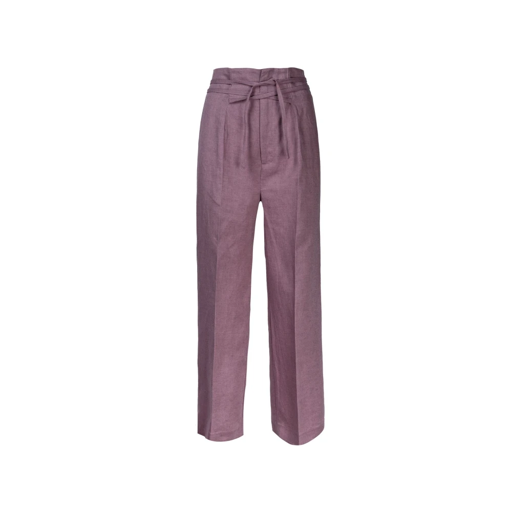 Erika Cavallini Wide Trousers Purple Dames