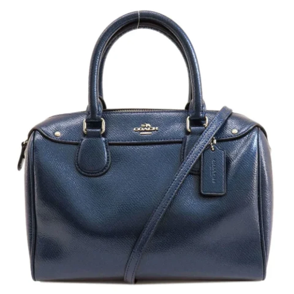 Coach Pre-owned Leather handbags Blue Dames