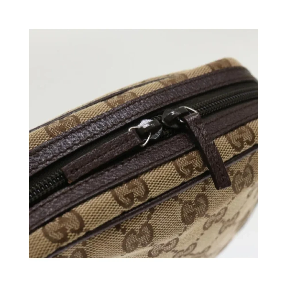 Gucci Vintage Pre-owned Fabric gucci-bags Beige Dames