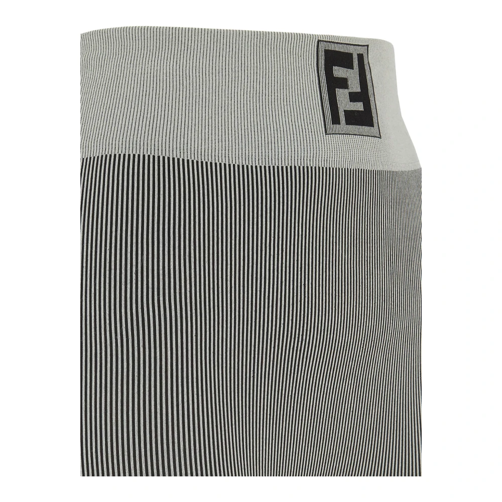 Fendi Logo Leggings Black Dames
