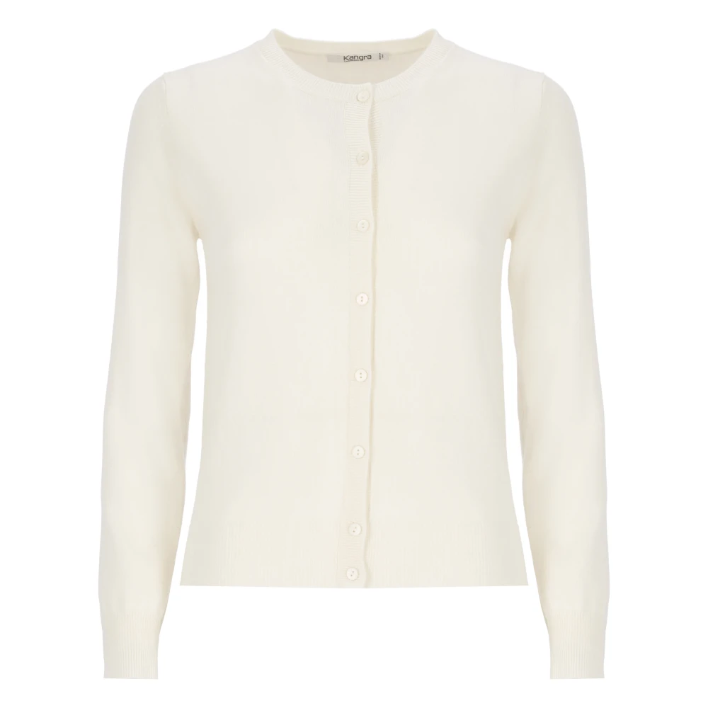 Kangra Kasjmier Wol Witte Trui Vrouwen White Dames