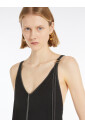 black-v-neckline-dress-with-contrasting-stitching