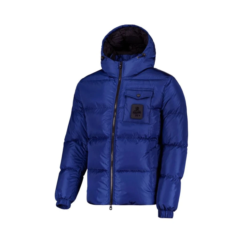 RefrigiWear Blauwe Nylon Winterjas Blue Heren
