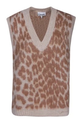 Leopard Jacquard Vest