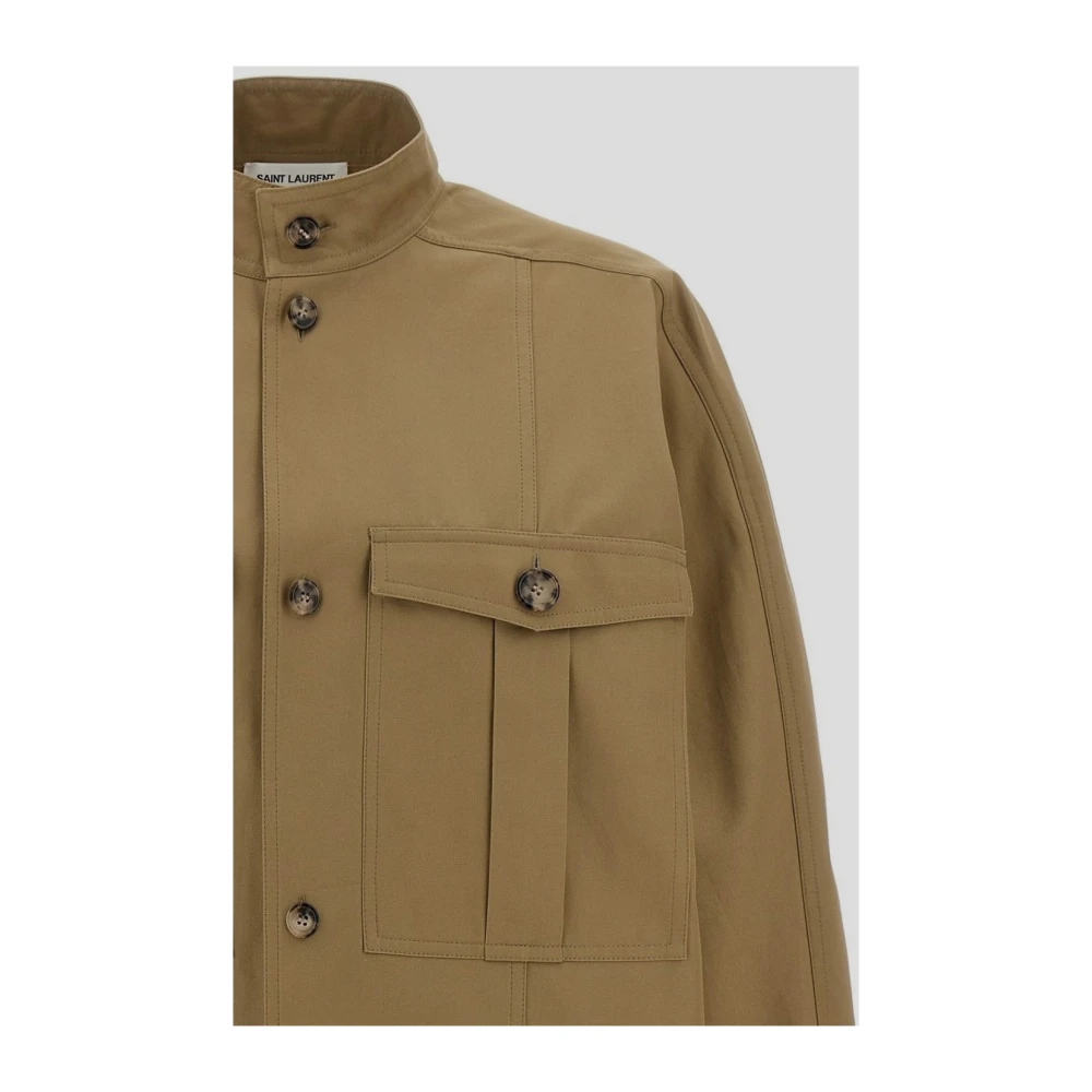 Saint Laurent Saharienne Shirt Beige Dames