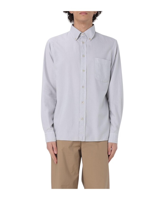 chemise-en-coton-bleu-ajout-elegant