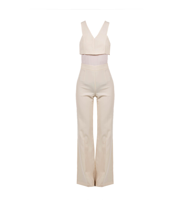 Elegant V Neck Jumpsuit