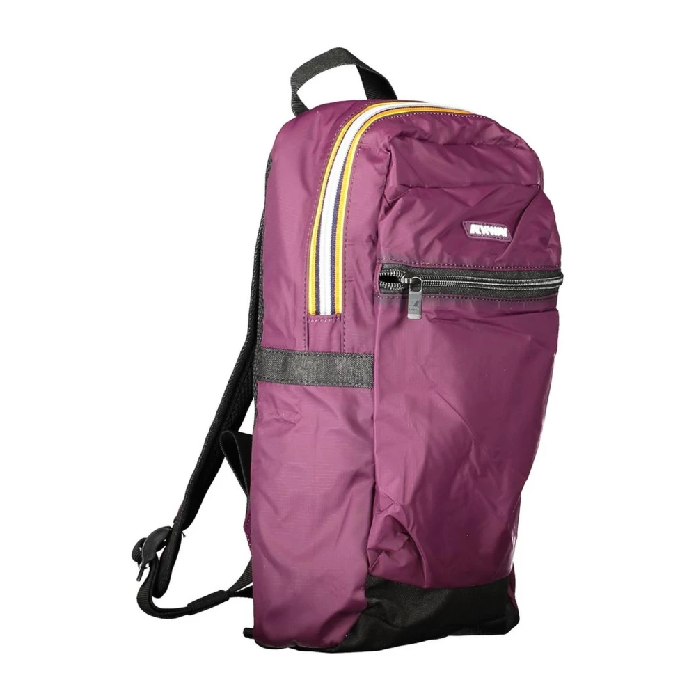 K-way Paarse Polyamide Rugzak met Meerdere Compartimenten Purple Heren