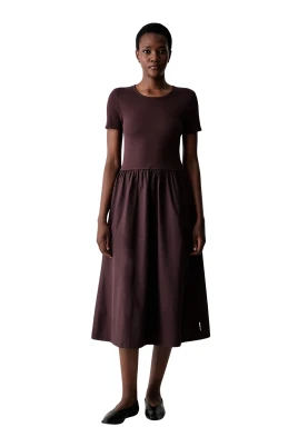 Gathered Midi Dress