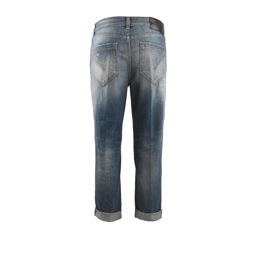 Dondup Katoenen Loszittende Enkel Jeans Blue Dames