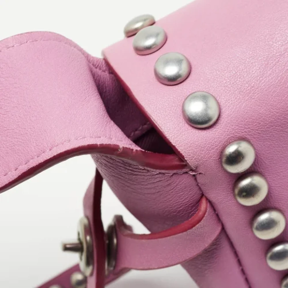 Coach Pre-owned Leather crossbody-bags Pink Dames