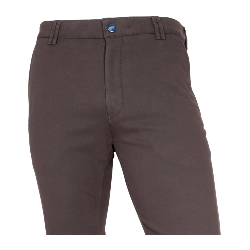 Meyer Moderne Fit Chino Broek Bruin Brown Heren