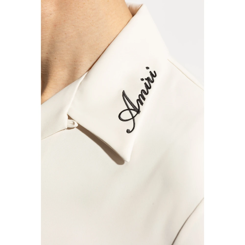 Amiri Shirt met logo Beige Heren