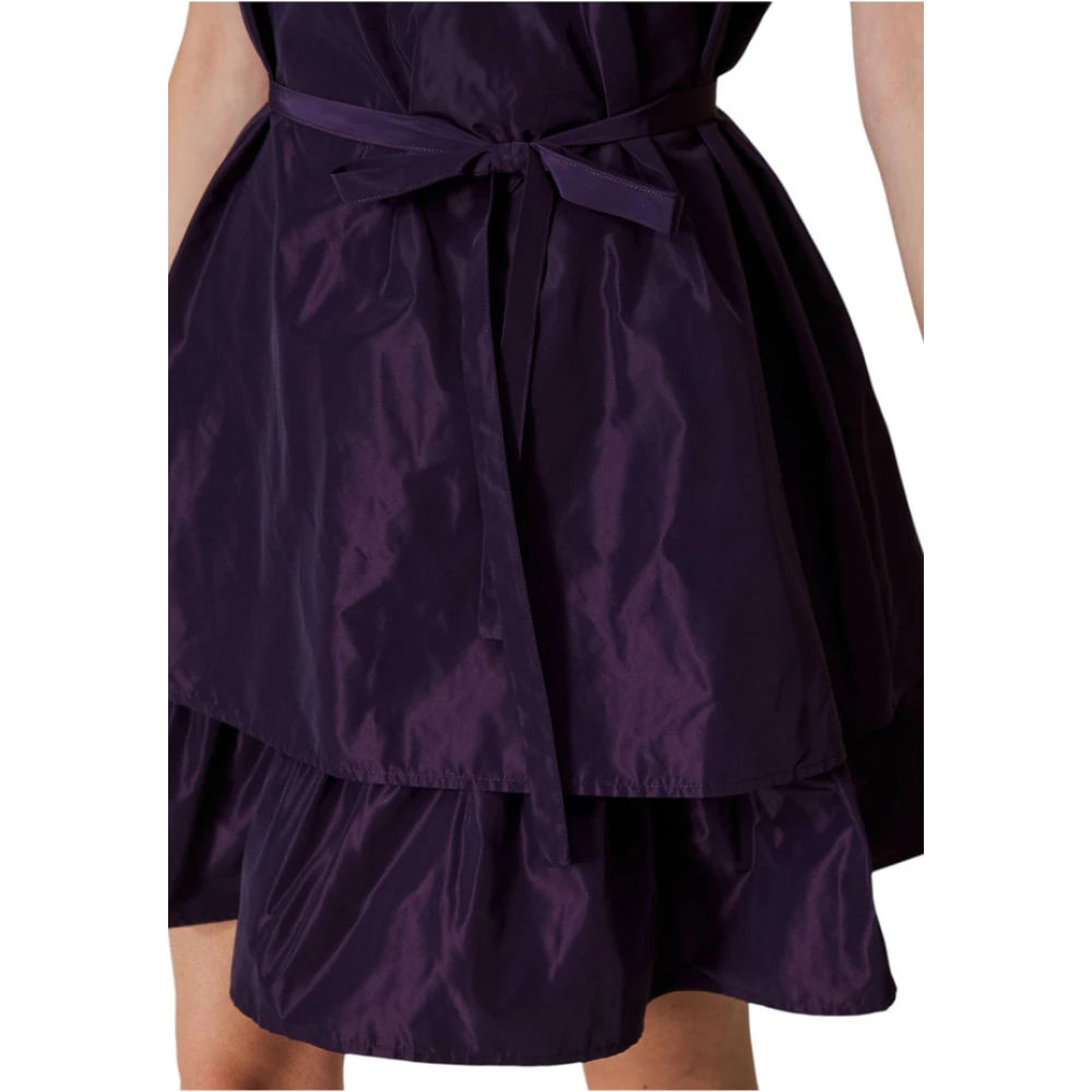 Twinset Korte Jurk Purple Dames