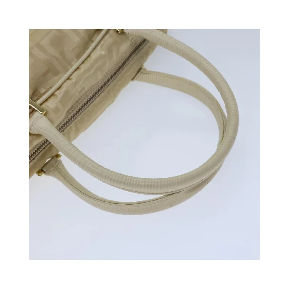 Fendi Vintage Pre-owned Nylon handbags Beige Dames