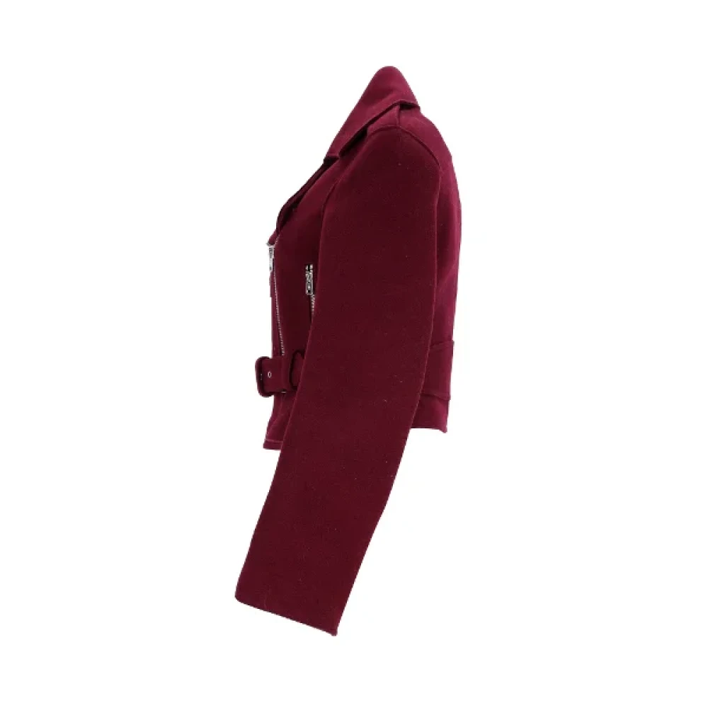 Alexander McQueen Pre-owned Wool outerwear Red Dames