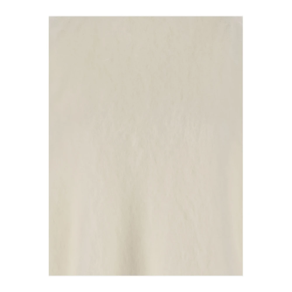 Marni Mohair Blend Mini Jurk Hoge Hals White Dames