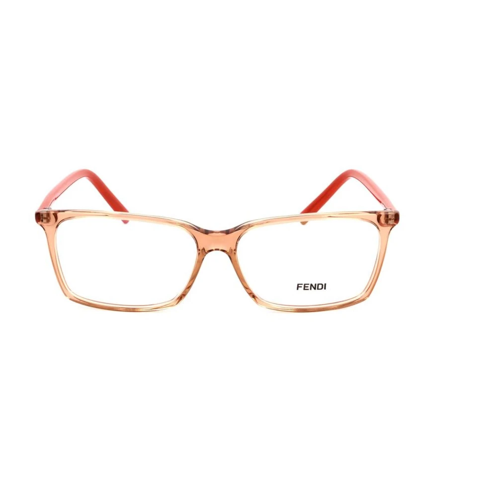 Fendi Transparante Wijzerplaat Plastic Frames in Oranje Orange Heren