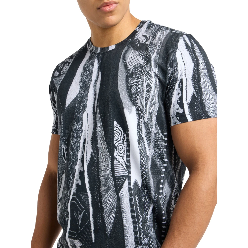 carlo colucci Gebreid Egon T-shirt Black Heren