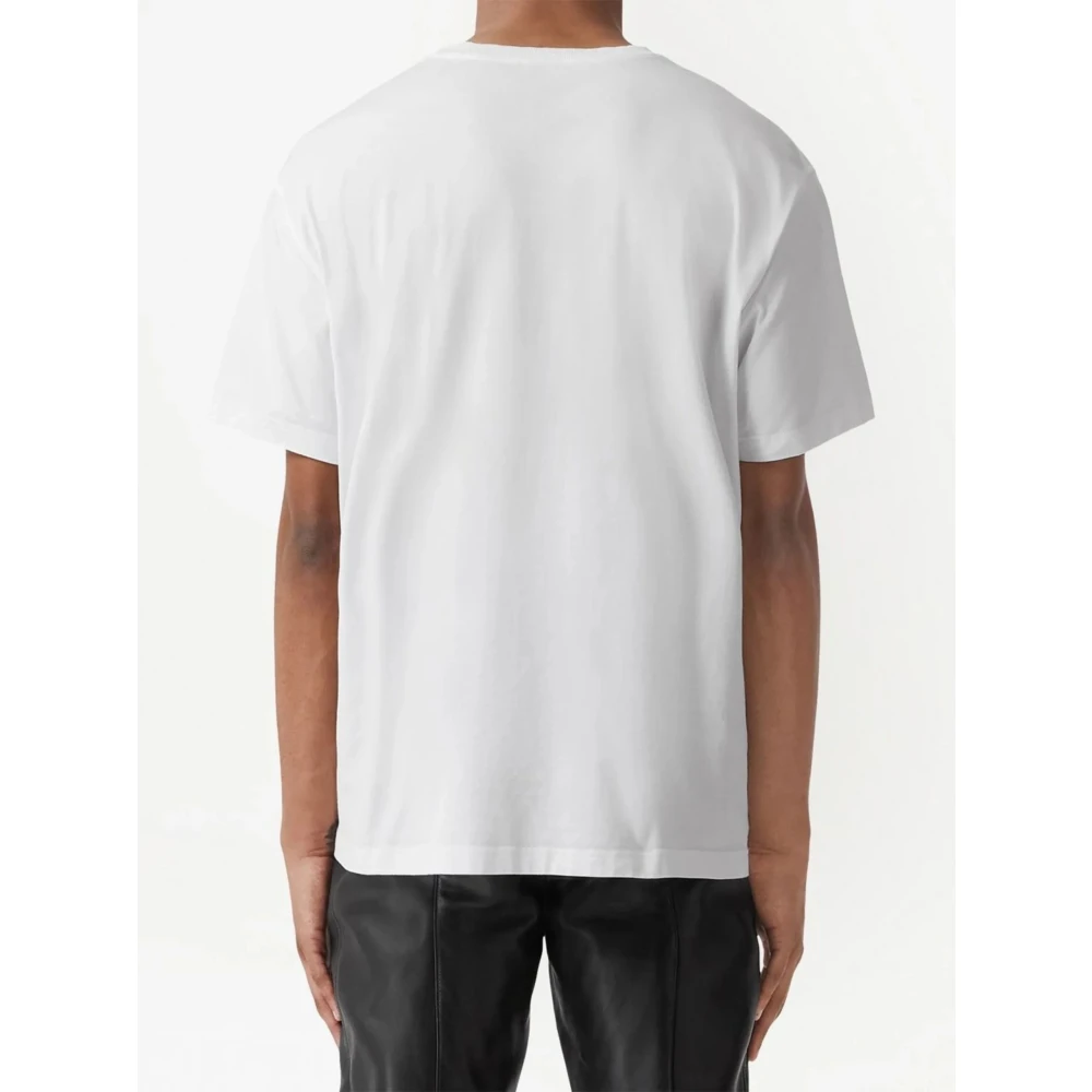 Burberry Wit Katoenen T-Shirt Prorsum White Heren