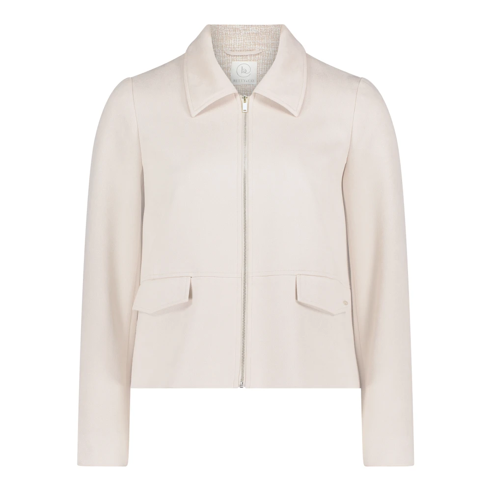 Betty & Co Imitatiebontjas Lange Mouw Beige Dames