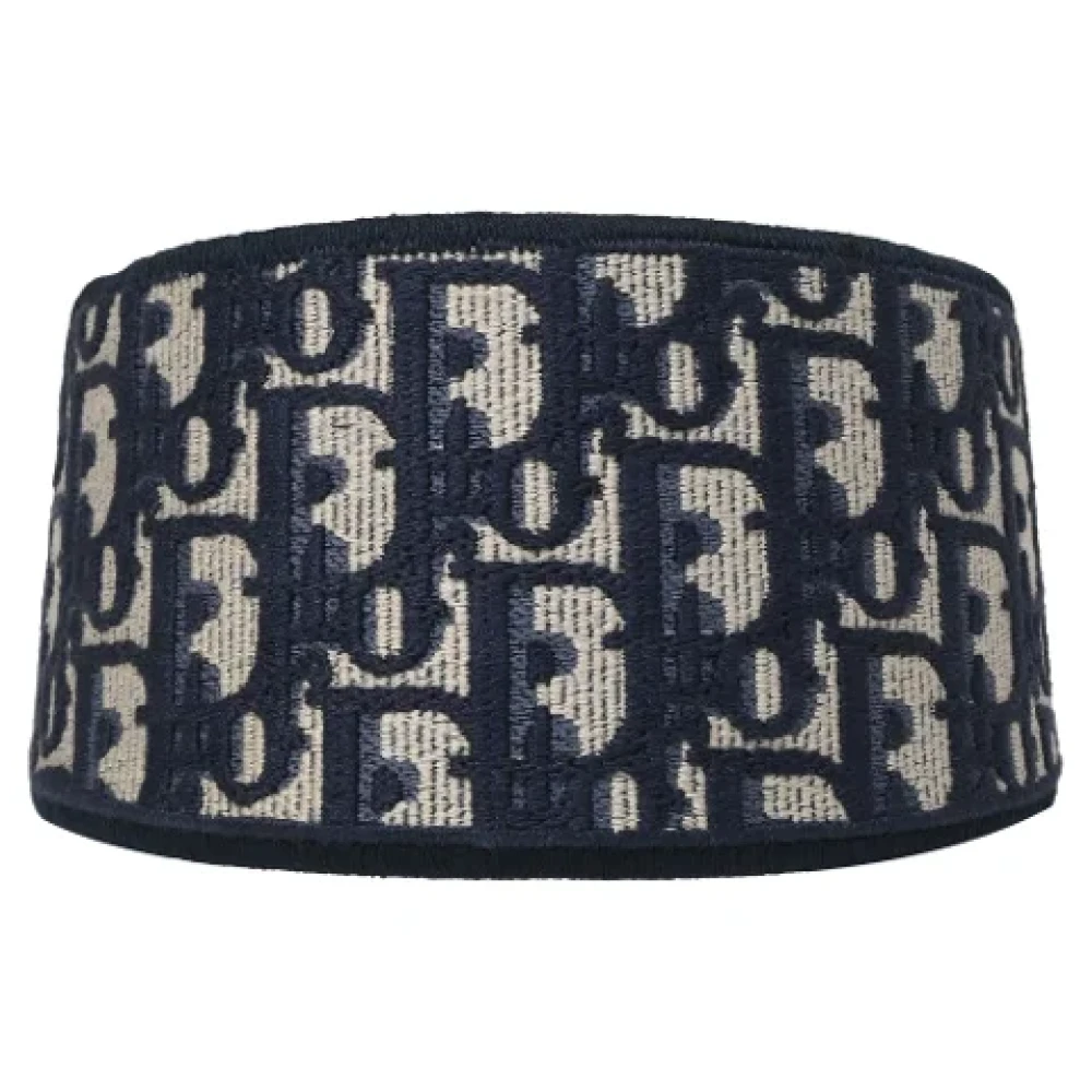 Dior Vintage Pre-owned Cotton hair-accessories Blue Dames