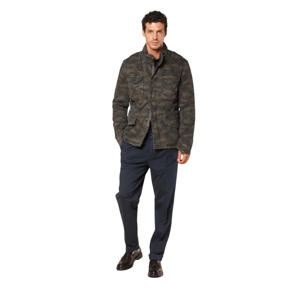 Mason's Camouflage Field Jacket Elegant och Funktionell Multicolor, Herr