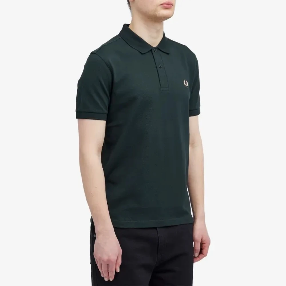 Fred Perry Slim Fit Plain Polo Night Green Heren