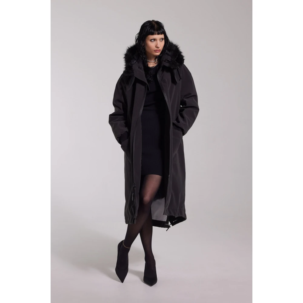 Stutterheim Waterdichte Fishtail Parka voor Vrouwen Black Dames